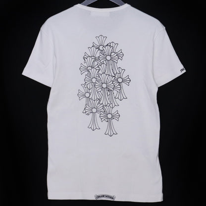 CHROME HEARTS OLD 90s Cemetery Cross T-Shirt White Size M