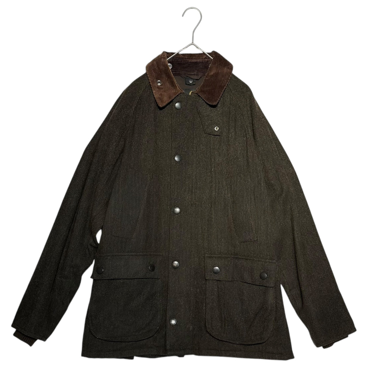Barbour Bedale SL Waxed Tweed Oiled Jacket Size 36
