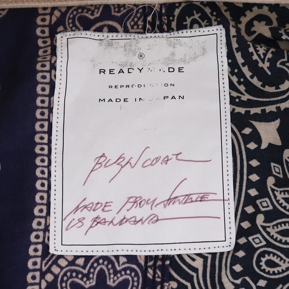 READYMADE Bandana Burn Coat Navy Size 2