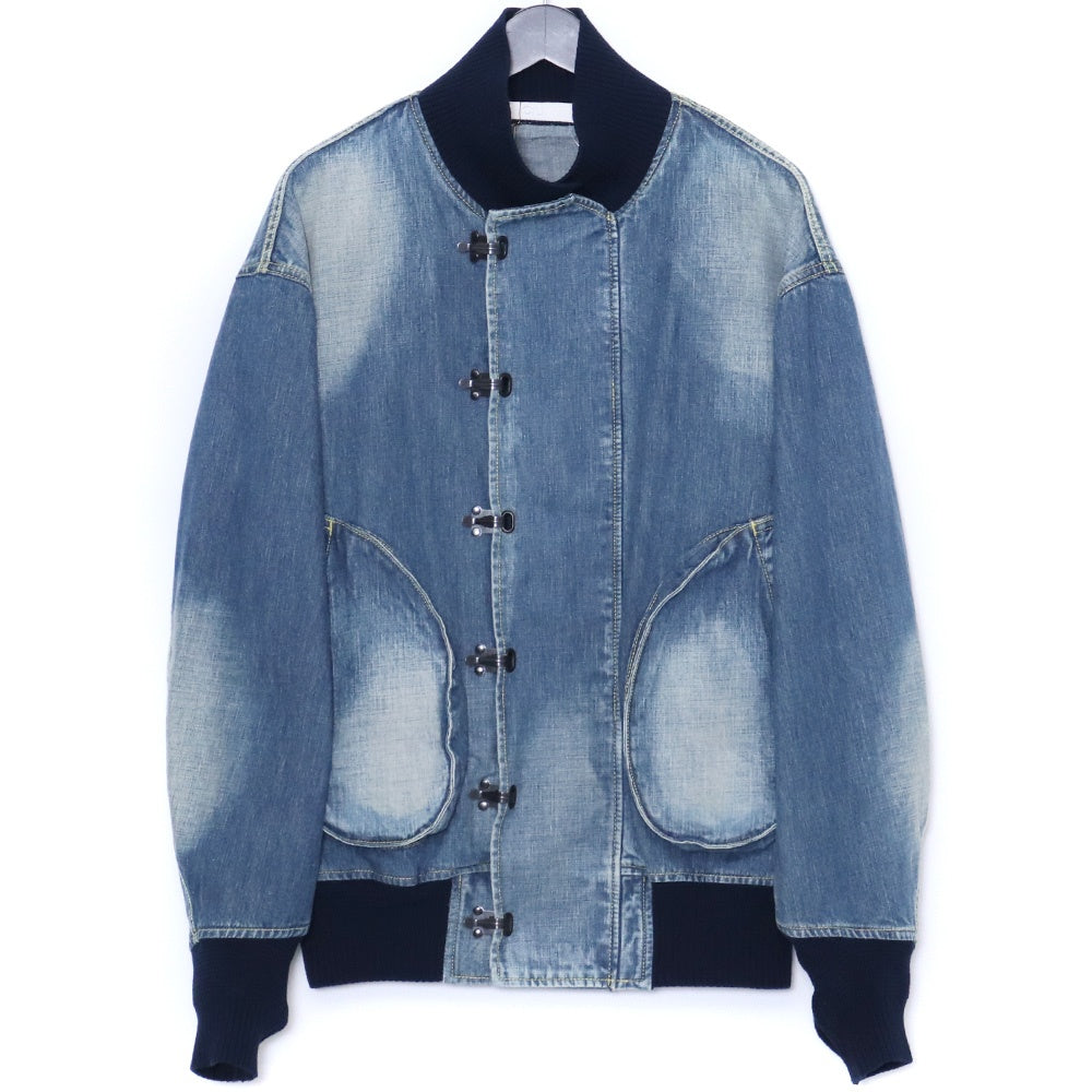 OUAT 25SS Indigo Denim Deck Jacket Blue Size 2