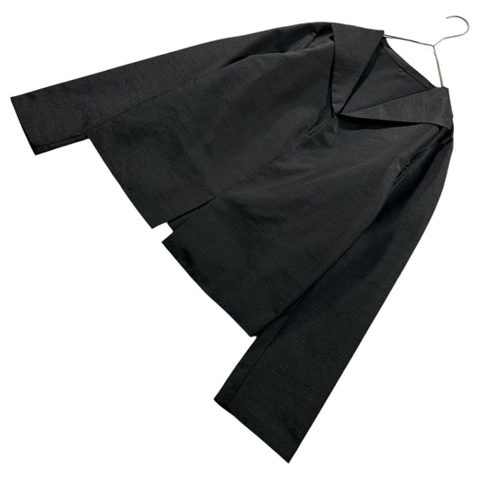 Y's 90's Ripple Poly Fabric Skipper Jacket Black Size FREE