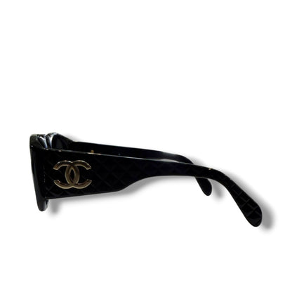 Chanel CC Logo Black Sunglasses Size F