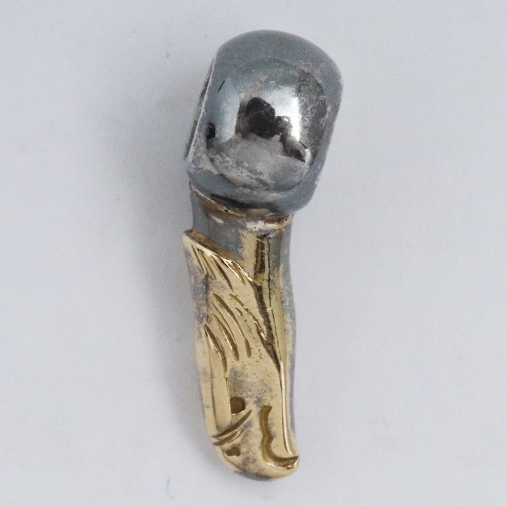 TARO WASHIMI Eagle Head Gold Silver Beads 2PC Size F