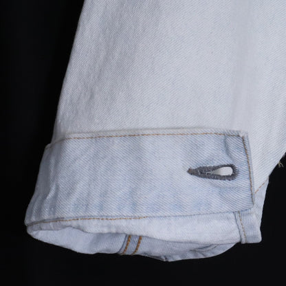 NEW MANUAL #023 LV T-BACK BLEACH Denim Jacket Indigo Free Size