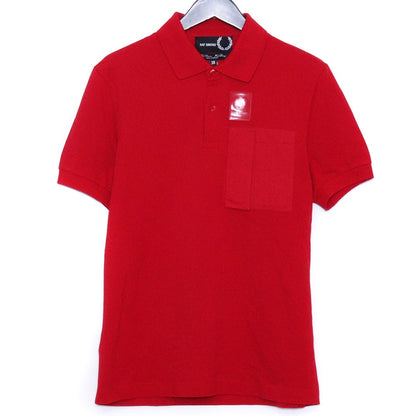 RAF SIMONS x Fred Perry Space Pocket Pique Polo Red Size 38