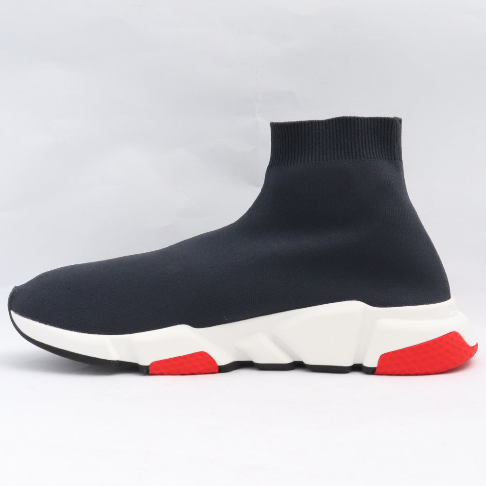 Balenciaga SPEED TRAINER Black Red Sneakers Size EU 43