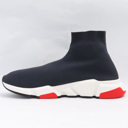 Balenciaga SPEED TRAINER Black Red Sneakers Size EU 43