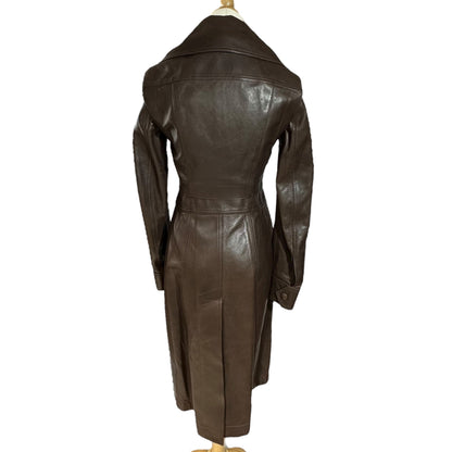 BURBERRY Lambskin Detachable Cropped Vest Coat Size 4