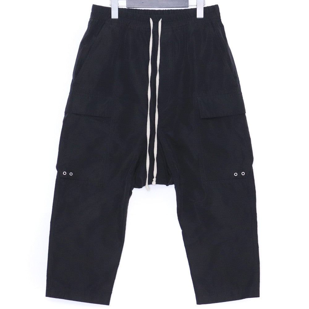 RICK OWENS 22SS Cargo Cropped Sarouel Pants Black Size 46