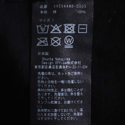 ALMOSTBLACK x KREVA Crew Neck T-Shirt Black Size 1