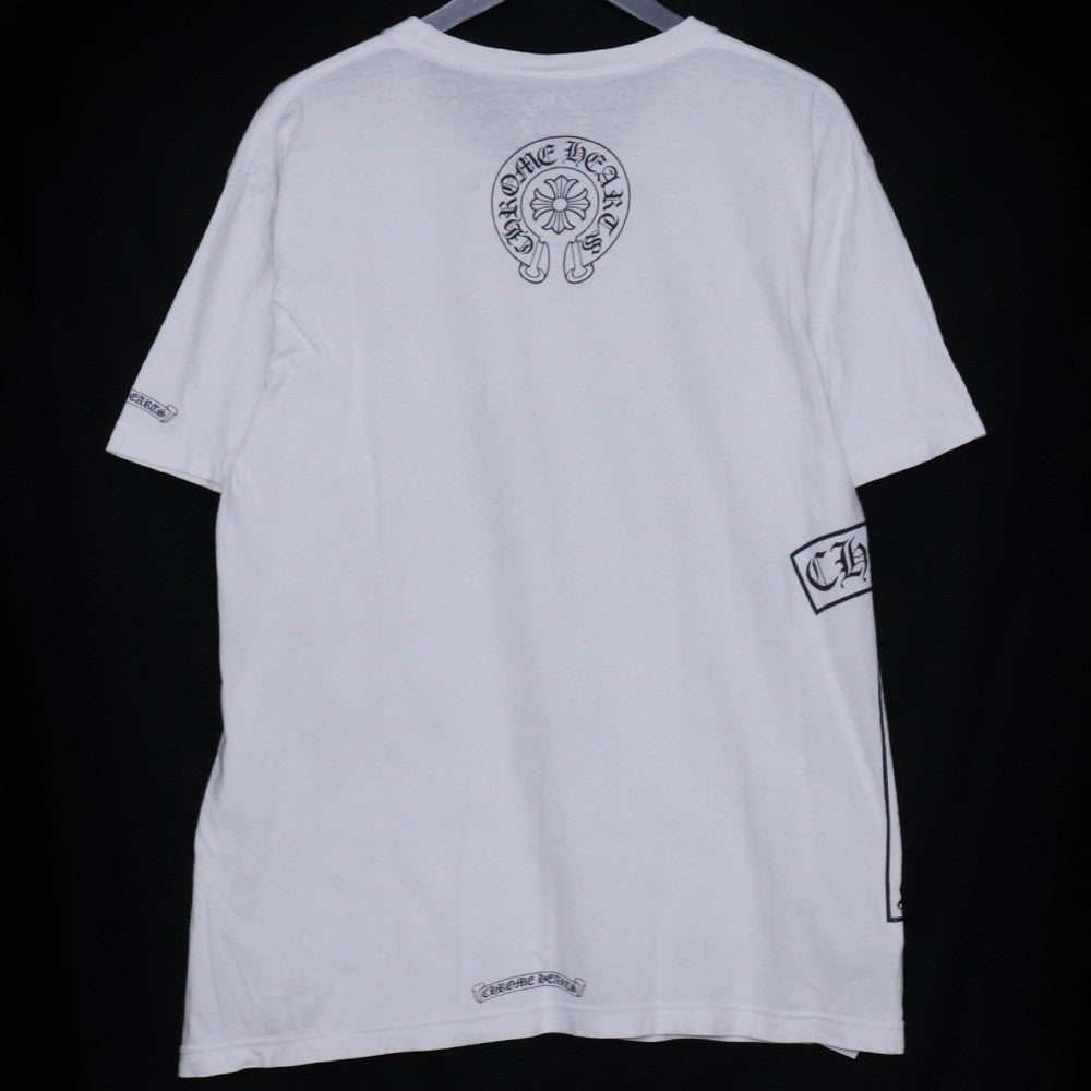 CHROME HEARTS CH T-BAR Horseshoe Pocket T-Shirt White Size L