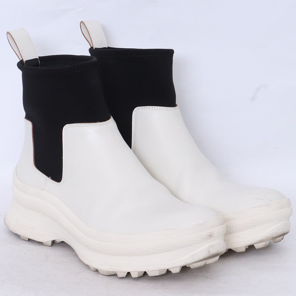 JIL SANDER Chelsea Boots White Size EU 42