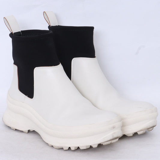 JIL SANDER Chelsea Boots White Size EU 42
