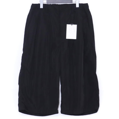 ALMOSTBLACK Woven Wide 2 Tuck 6 Brooch Shorts Black Size 1