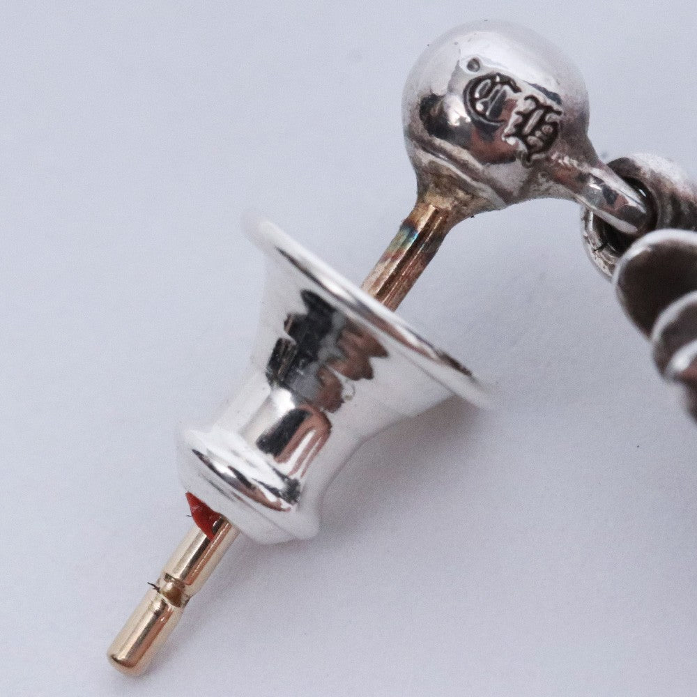 CHROME HEARTS TNY E CH PLS Drop Earring Silver Size F