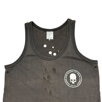 NUMBER (N)INE 01SS TIME Perforated Skull Tank Top Size 0