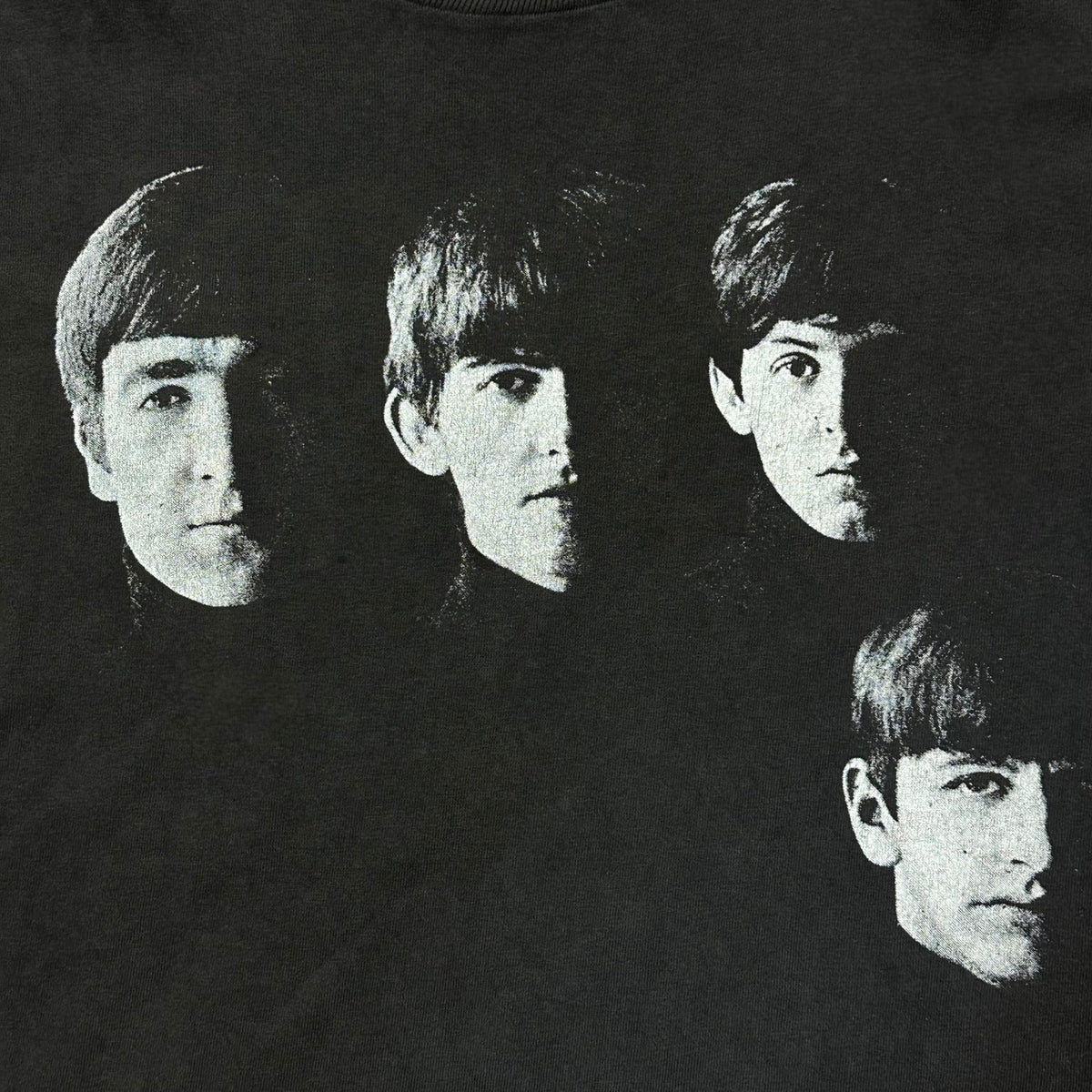 VINTAGE 90s "Meet The Beatles" Band T-Shirt Black