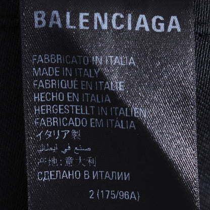 BALENCIAGA 22AW Oversized Work Cargo Jacket Black Size 2