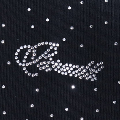 BREATH 25AW SCRIPT LOGO FADE RHINESTONE HOODIE Black Size L