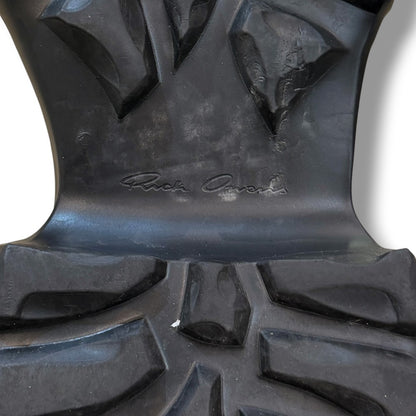 RICK OWENS Beatle Mega Tractor Boots Black Size EU 43