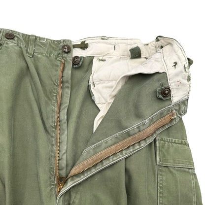 US ARMY 50s M-51 Field Cargo Pants Olive Size LONG-LARGE