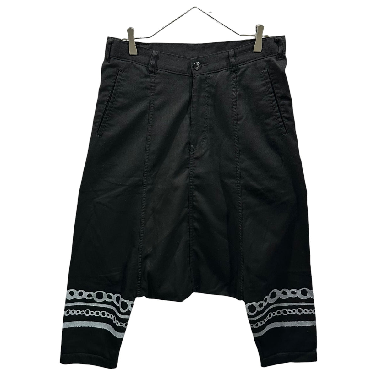 BLACK COMME des GARCONS 10AW Graphic Pants Black Size M