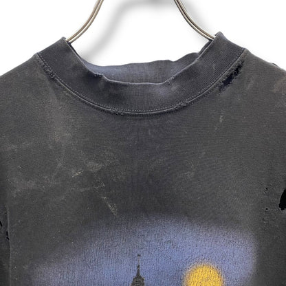 BALENCIAGA 23SS Paris Moon Oversized T-Shirt Black Size 1