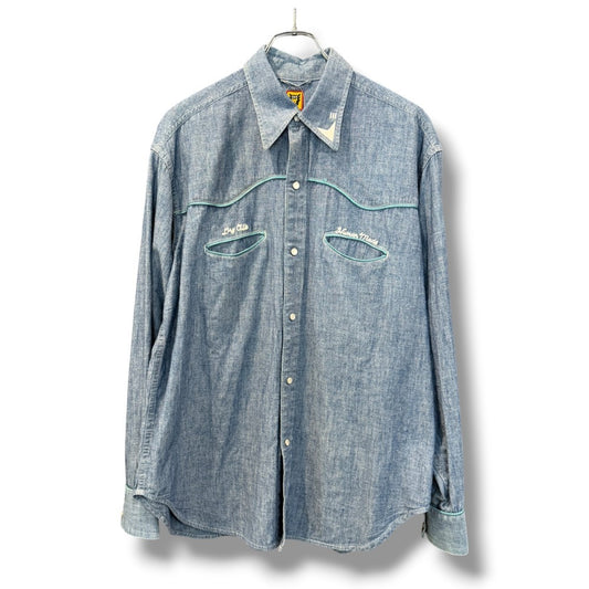 Human Made Western Chambray Shirt Indigo Size L