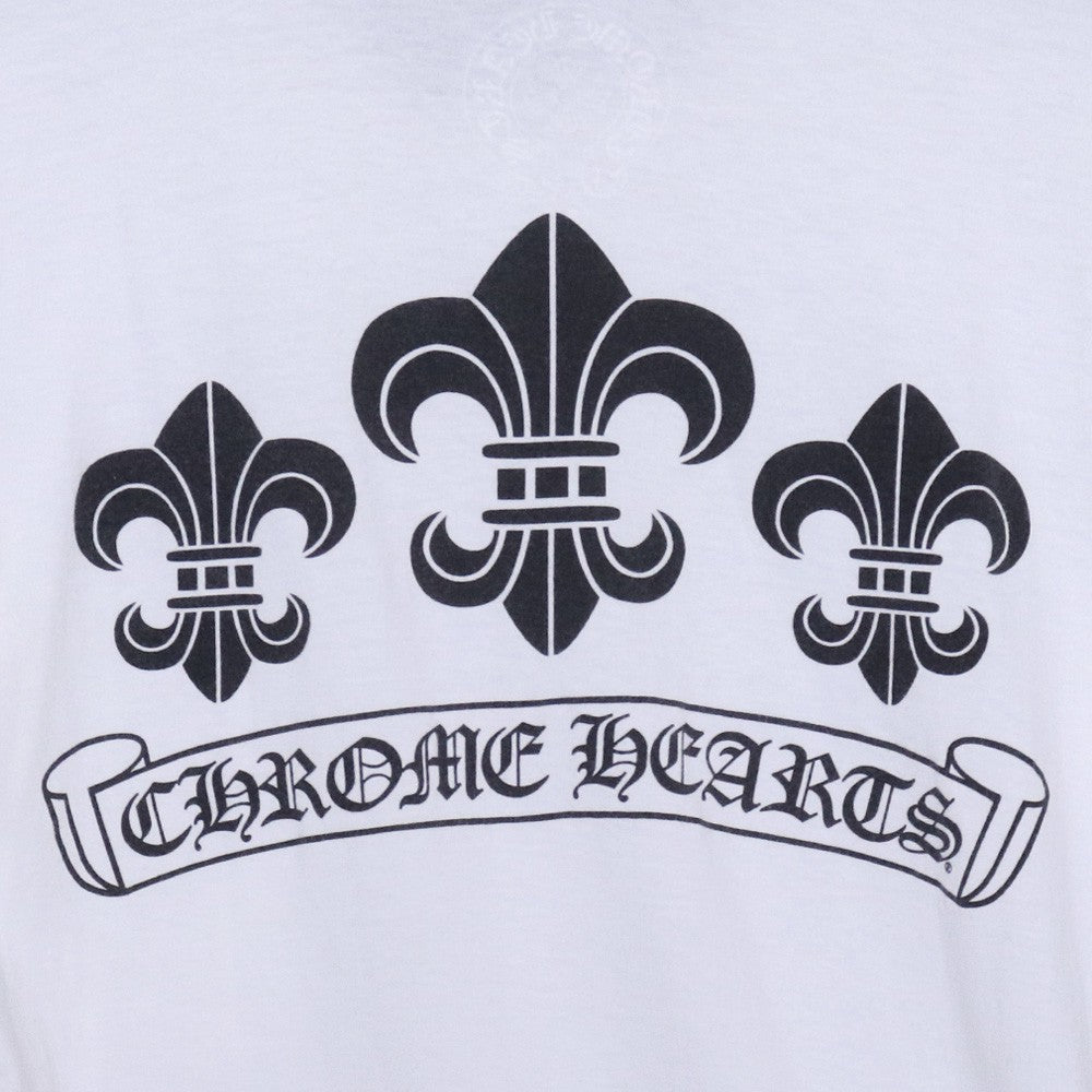 CHROME HEARTS BS Fleur Logo Print T-Shirt White Size S