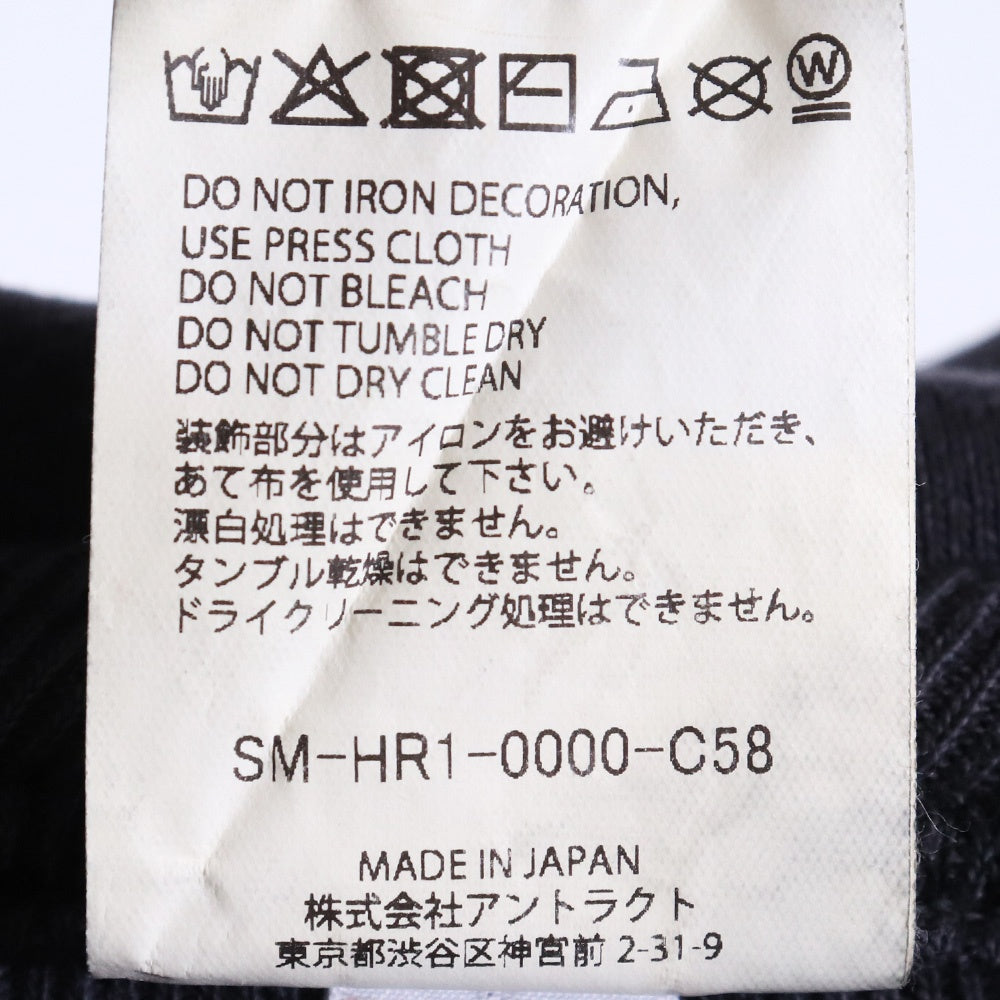 SAINT MICHAEL 25AW Berberjin Fade Hoodie Black Size M
