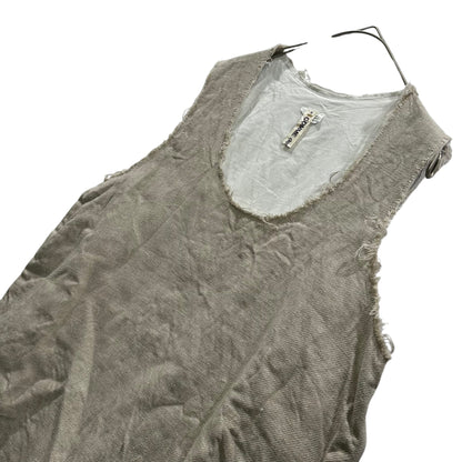 COMME des GARCONS 26SS Side-Zip Linen Vest Beige Size S