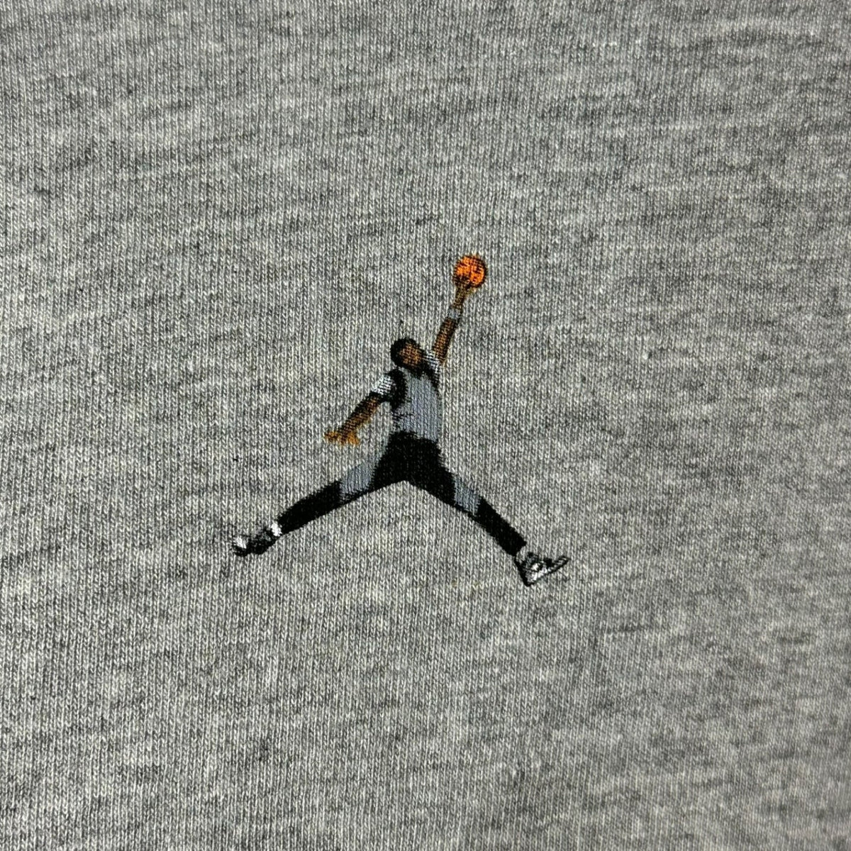 NIKE 90s Jordan Wing Logo 3D Print T-Shirt Gray Size L