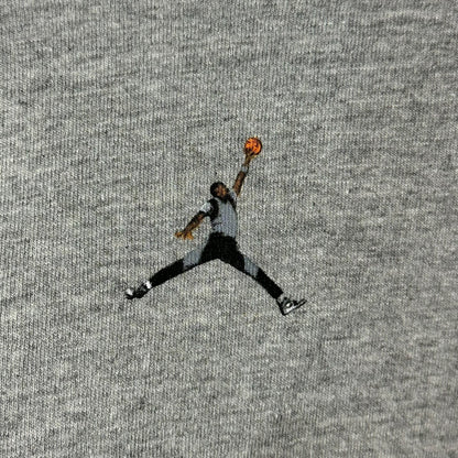 NIKE 90s Jordan Wing Logo 3D Print T-Shirt Gray Size L