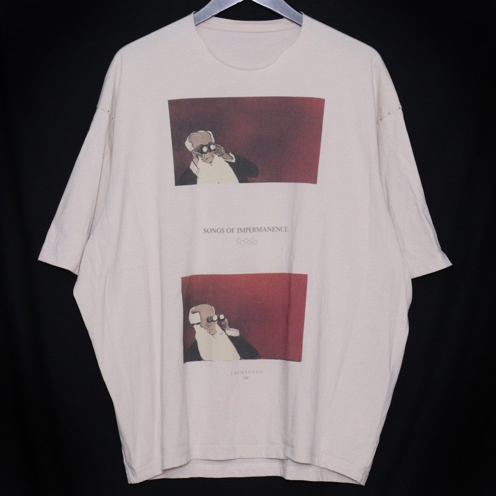 CROMAGNON Antique Print T-Shirt Ecru Size 1
