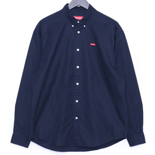 SUPREME 23AW Small Box Button-Up Shirt Navy Size S