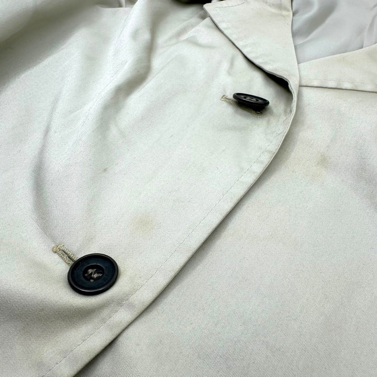 Euro vintage 70s Cotton Blend Trench Coat Size 42
