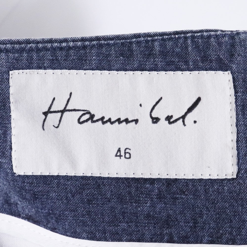 HANNIBAL Washed Two-Tuck Wide Casual Pants Size 46