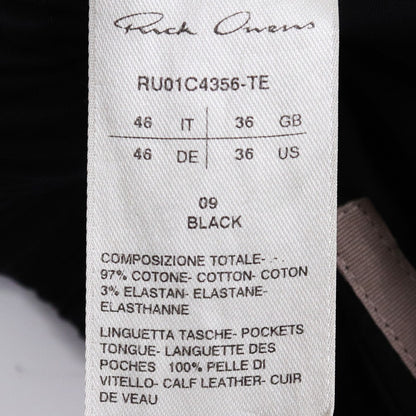 RICK OWENS 23SS Bauhaus Boxers Shorts Black Size 46