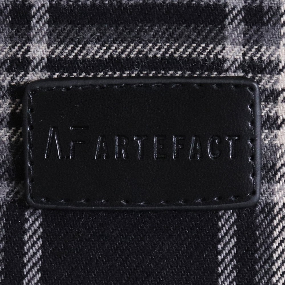 A.F ARTEFACT Exclusive Cotton Checked Black Gray Size 2
