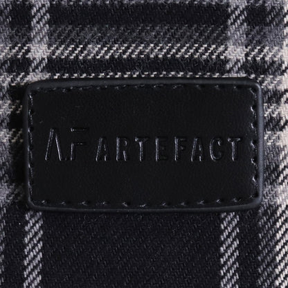 A.F ARTEFACT Exclusive Cotton Checked Black Gray Size 2