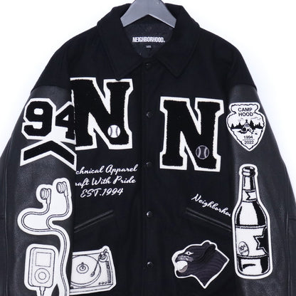 NEIGHBORHOOD 22AW Wappen Stadium Jacket Black Size L