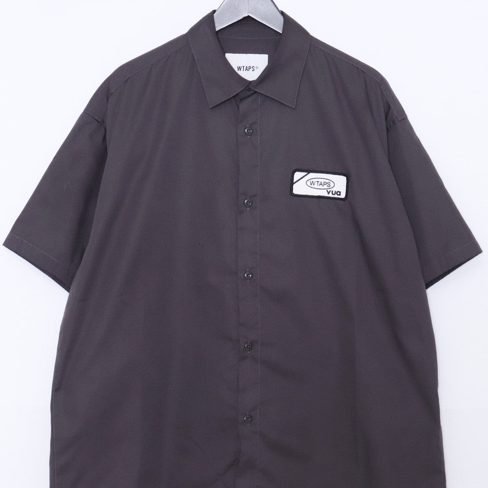 WTAPS REPO SS CTPL Twill Short Sleeve Shirt Gray Size 02