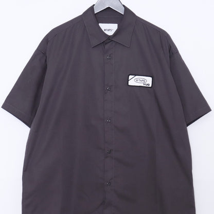 WTAPS REPO SS CTPL Twill Short Sleeve Shirt Gray Size 02