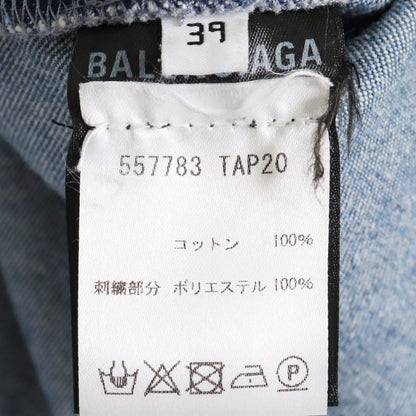 BALENCIAGA 19SS I Love Techno Oversized Denim Shirt Size 39