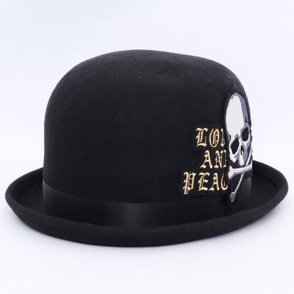 MASTERMIND JAPAN Skull Love & Peace Wool Hat Black Size F