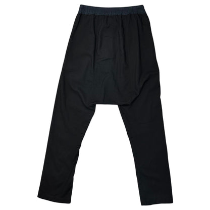 Rick Owens 12AW Easy Sarouel Straight Pants Black Size 46