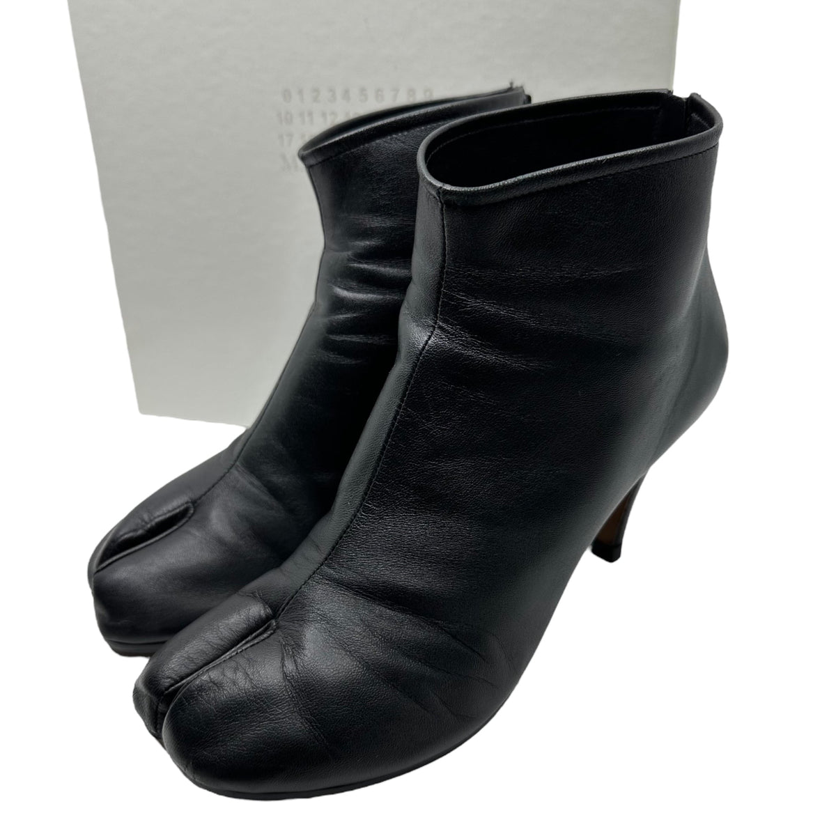 MAISON MARGIELA 19AW Tabi Stiletto Ankle Boots Black Size 37