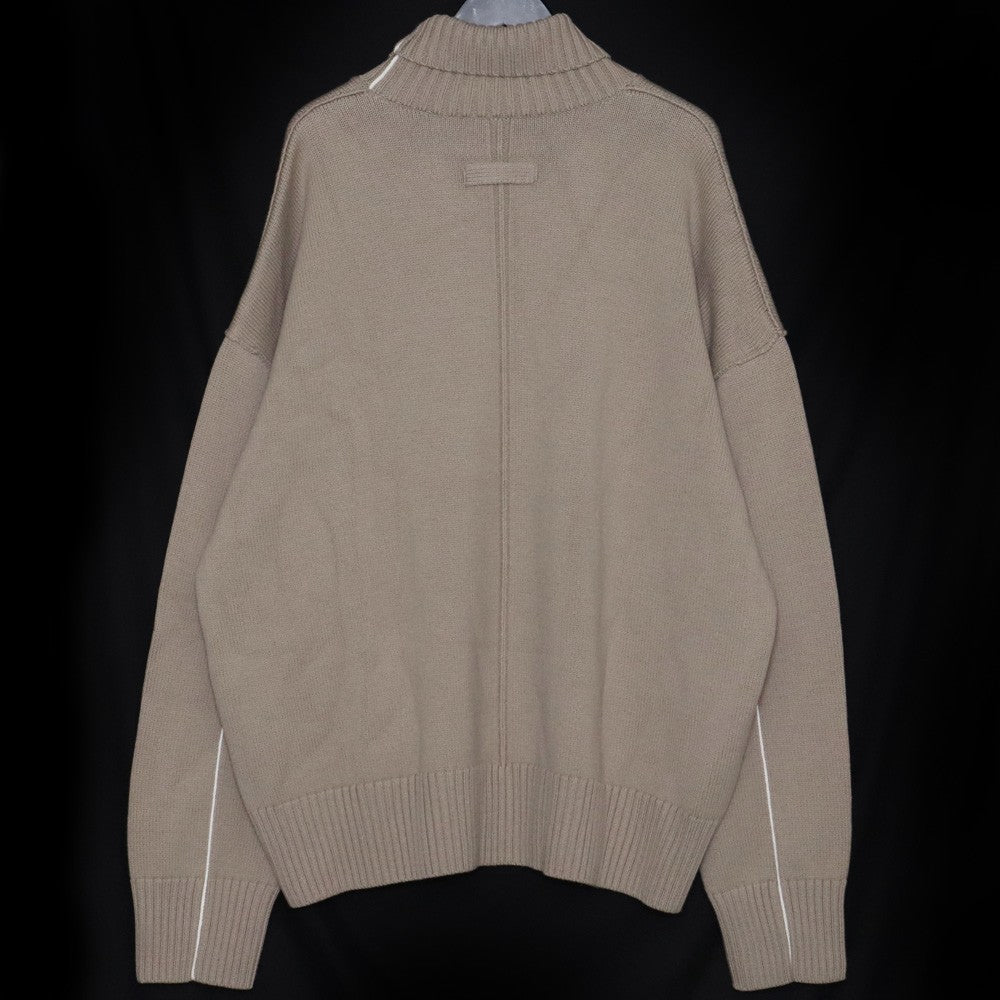 STEIN 21AW Oversized Impression High Neck Knit Beige Size L
