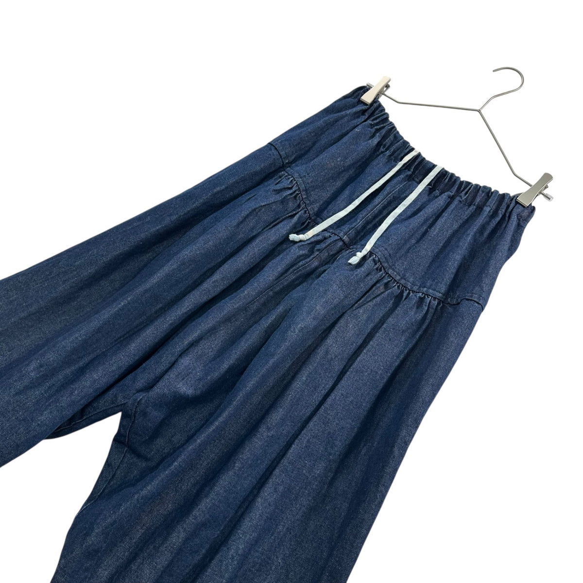 TAO 24SS Cotton Linen Denim Elastic Waist Pants Size FREE