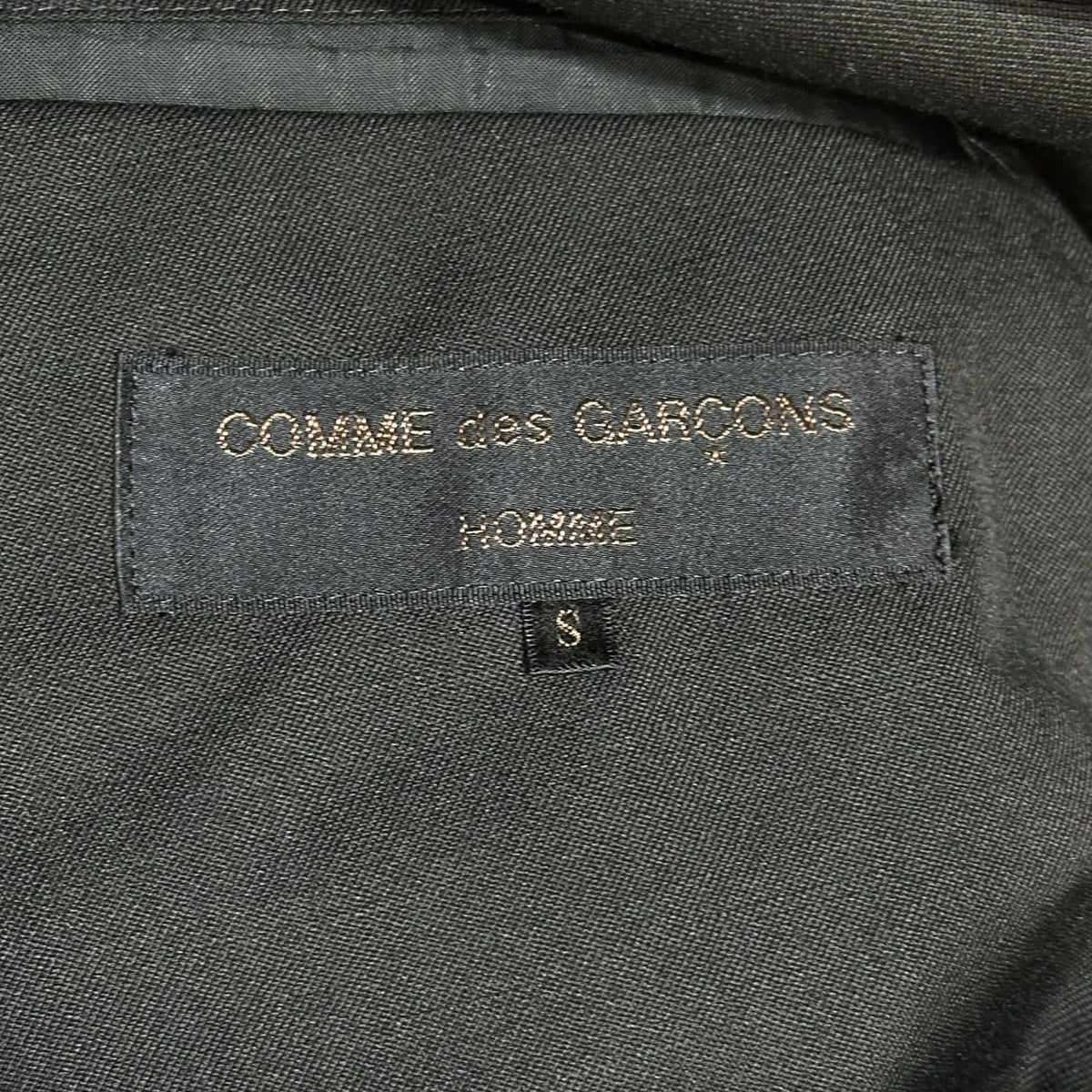COMME des GARCONS HOMME 89AW Mohair Wool Suit Black Jacket Size S